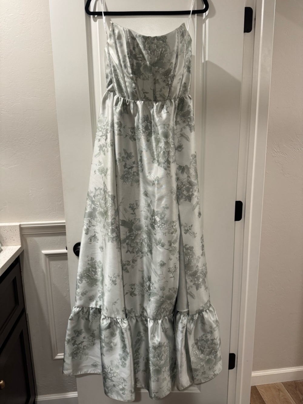 Dressy Group Dress in Sage Cotton Rose